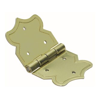 Hettich Schatullenscharnier, 20 x 37 mm, vermessingt, 20 Stück