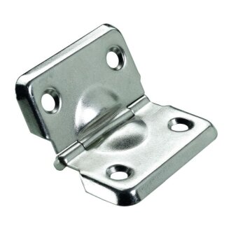 Hettich Schatullenscharnier, 40 x 45 mm, vernickelt, 10 Stück