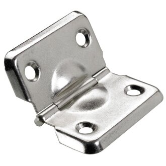 HETTICH Schatullenscharnier, 40 x 45mm, vernickelt, 10 Stück