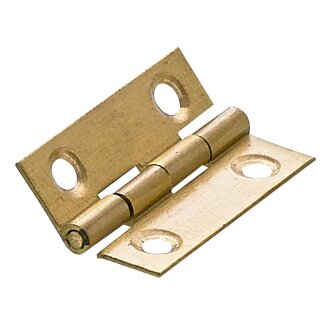 HETTICH Scharnier, 38 x 25mm, Messing matt, 10 Stück