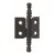 HETTICH Möbelband rechts, 30 x 40mm, Stahl schwarz, 10 Stück
