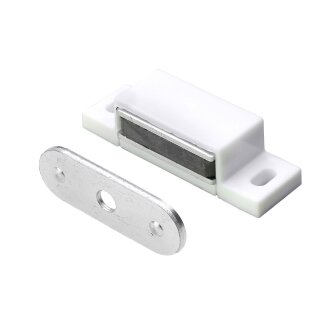 HETTICH Magnetschnäpper 4kg, Platte starr, weiß, 50 Stück