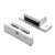HETTICH Magnetschnäpper 3-4kg, Gegenplatte beweglich, 45 x 14 x 15mm, weiß, 50 Stück