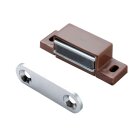 HETTICH Magnetschnäpper 5kg, Platte starr, braun, 50 Stück