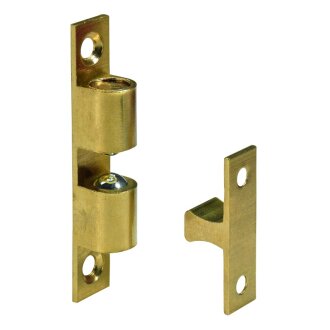 HETTICH Kugelschnäpper, 11 x 60 mm, Messing matt, 10 Stück