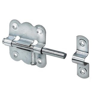 HETTICH Grendelriegel, 50 x 45mm, Stahl verzinkt, 5 Stück
