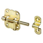 HETTICH Grendelriegel, 33 x 35mm, vermessingt, 10 Stück