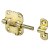 HETTICH Grendelriegel, 33 x 35mm, vermessingt, 10 Stück