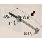 Verbindungsschraube M6 x 100mm mit Kloben