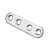 HETTICH Verbindungsblech, 60 x 15 mm, Edelstahl, 50 Stück