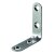 HETTICH Stuhlwinkel, 15 x 50 x 50 x 2 mm, Edelstahl matt, 25 Stück