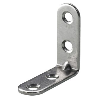 HETTICH Stuhlwinkel 15 x 40 x 40 x 2mm, Edelstahl matt, 25 Stück