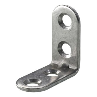 Hettich Stuhlwinkel, 15 x 30 x 30 x 2 mm, Edelstahl matt, 25 Stück