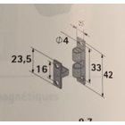 Kugelschnäpper 8 x 43mm Messing matt 10 Stück