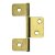 Hettich Lamellentürscharnier 88 x 29mm vermessingt 25 Stück