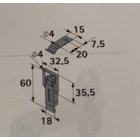 Kistenverschluss 18 x 60mm verzinkt 25 Stück