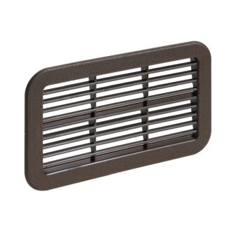 HETTICH Lüftungsgitter, 78 x 128mm, braun, 10 Stück