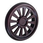 Lüftungsgitter, rund, Ø 40 mm, Kunststoff, braun  50 Stück