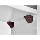 HETTICH Universal Eckverbinder, 22 x 24 x 22 mm, Kunststoff, braun, 20 Stück