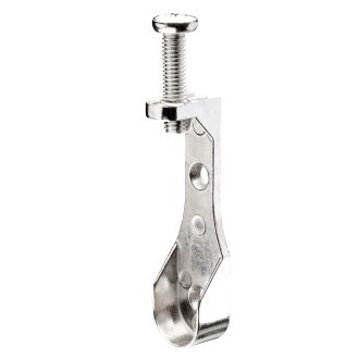 HETTICH Schrankrohrlager für ovale Schrankrohre, Ø 15/30mm, 25 Stück