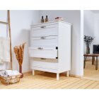 HETTICH 4x Möbelfuß Hamburg, 150 x Ø 45mm, Buche weiß, B-Ware leicht verkratzt