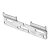 HETTICH Schrankaufhängeschiene, 130 x 36 x 7mm, Stahl verzinkt, 25 Stück