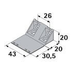 HETTICH Universal Eckverbinder, 20 x 43 x 20mm,...
