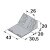 HETTICH Universal Eckverbinder, 20 x 43 x 20mm, Kunststoff, weiß, 20 Stück