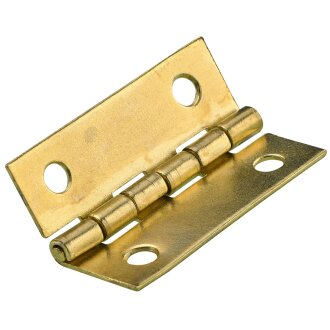 Hettich Scharnier, 30 x 20 mm, vermessingt, 20 Stück