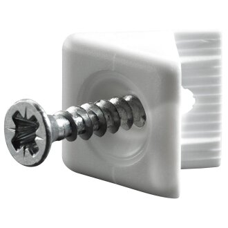 HETTICH Rückwandstabilisator, Kunststoff, weiß, 14 x 10 x 10mm, 100 Stück
