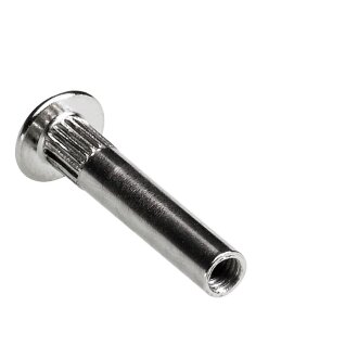 HETTICH Hülse für Verbindungsschraube, M4, 28-38mm, Stahl vernickelt, 50 Stück