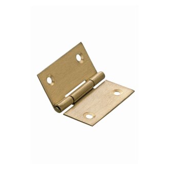Hettich Scharnier, 40 x 40 mm, Messing matt, 10 Stück