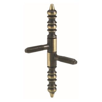 Hettich Einbohrband 9 x 66mm brüniert mit Zierkopf 5 Stück