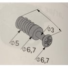 Einschraubdübel für Verbindungsbeschlag,200 Stk
