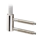 HETTICH Rahmenunterteil wartungsfrei, Ø 15 x 65mm, Stahl verzinkt, 10 Stück