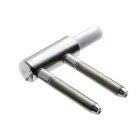 HETTICH Rahmenunterteil wartungsfrei, Ø 15 x 65mm, Stahl verzinkt, 10 Stück