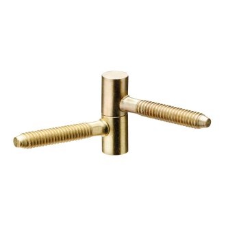 HETTICH Einbohrband für Holzzarge, Ø 8 x 28mm, vermessingt, 5 Stück