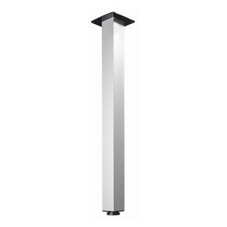 Möbelfuß / Tischbein Mella, Alu finish 60 x 60 x 700 - 730 höhenverstellbar Belastbarkeit 100 kg, B-Ware mit leichten Kratzern und Macken