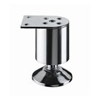 Design Möbelfuß Juba verchromt 50x100 mm