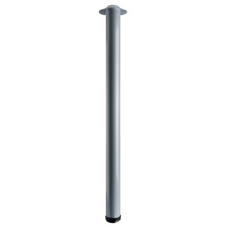 HETTICH Möbelfuß/Tischbein Tara, 75 x 1100-1130mm verstellbar, Alu-Optik