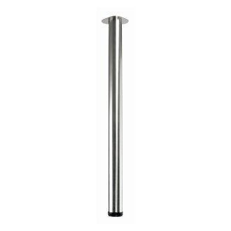 Hettich Möbelfuß Tara, Edelstahl-Finish, 1100 - 1130 mm höhenverstellbar, B-Ware Folie defekt/nicht vorhanden