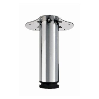 Möbelfuß / Tischbein Edelstahl optik, D 60 x 200 mm Belastbarkeit 100 kg B-Ware