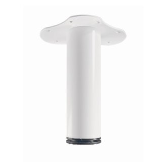 Möbelfuß / Tischbein weiß, D 60 x 200-230 mm 100 kg Belastbar B-Ware