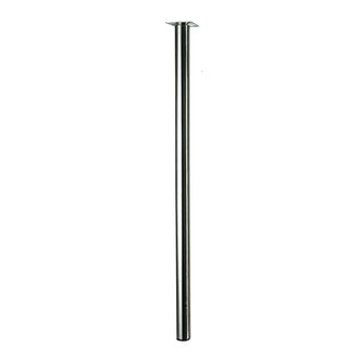 Möbelfuß / Tischbein Edelstahl finish, D 30 x 700 mm