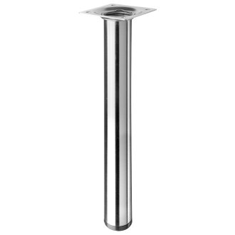 Möbelfuß / Tischbein Edelstahl finish, Ø 30 x 250 mm