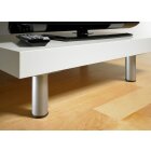 Hettich Möbelfuß/Tischbein, Edelstahl finish, Ø 30 x 200 mm