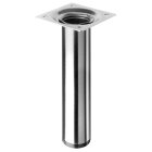 Hettich Möbelfuß, Edelstahl-Optik, Ø 30...