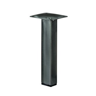 Möbelfuß / Tischbein Edelstahl-Optik, 25 x 25 x 150 mm B-Ware - ohne Verpackung, daher leichte Oberflächenkratzer möglich