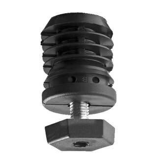 HETTICH Abschluss-Stopfen, rund, Kunststoff, schwarz, Ø 30 mm