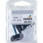HETTICH Abschluss-Stopfen, rund, Kunststoff, schwarz, Ø 30 mm